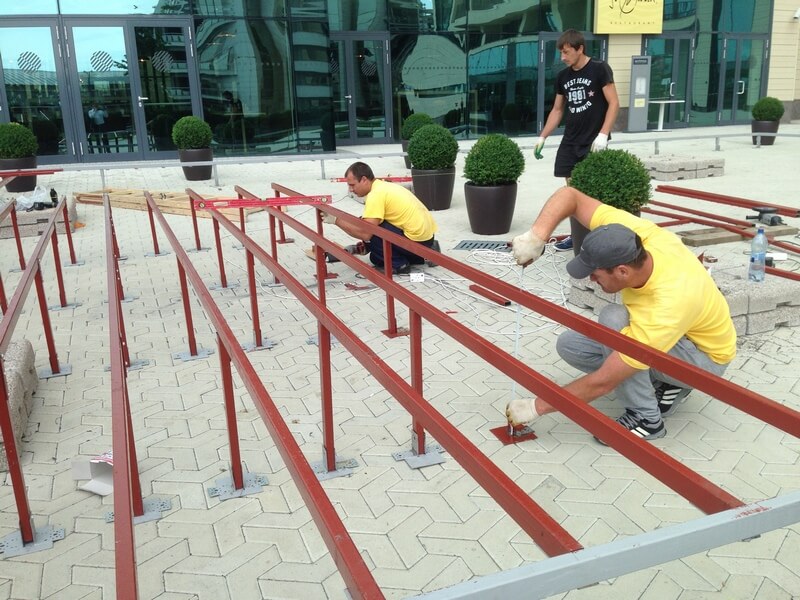 Конструкции из ДПК должны иметь точки опоры