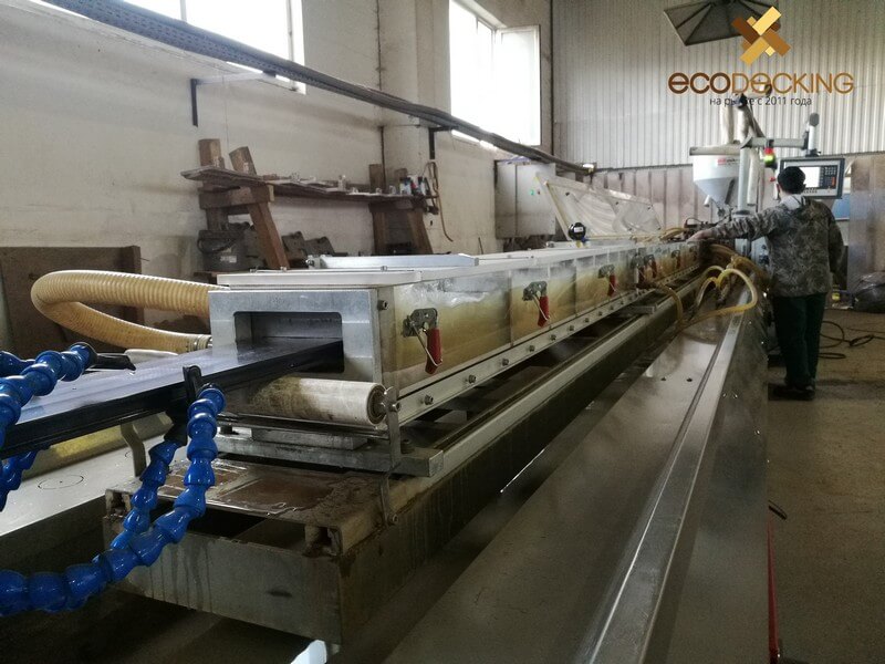 Производство терресной доски из ДПК