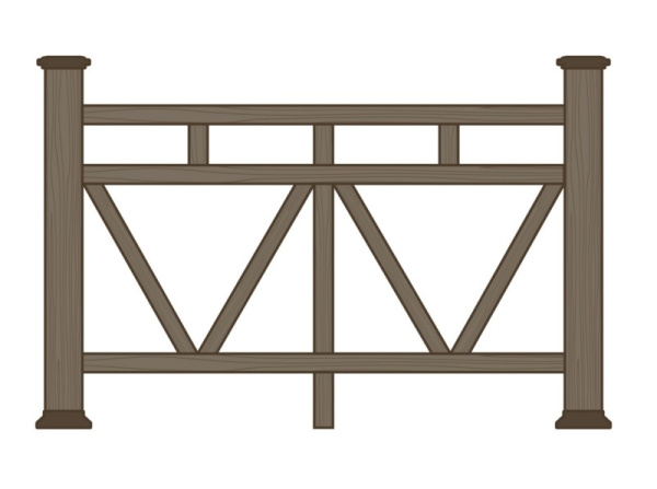Ограждение из ДПК Экодекинг Вектор