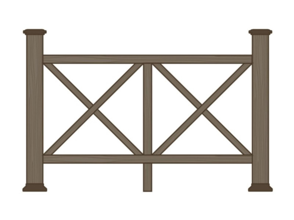 Ограждение из ДПК Экодекинг Эдинбург