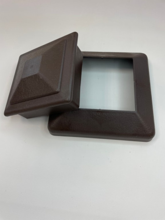 Юбка столба заборного Экодекинг Техно 120х120 Шоколад