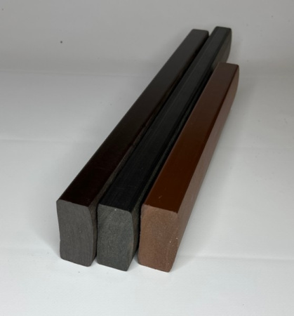 Лавочный брус Экодекинг Некст полнотелый брашированный 70х35х3000 Шоколад