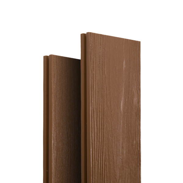 Террасная доска Экодекинг Премьер коэкструзия 146х24х3000 Махагон