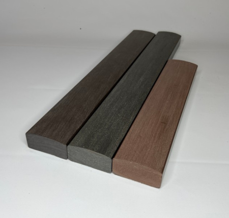 Лавочный брус Экодекинг Некст полнотелый брашированный 70х35х3000 Шоколад