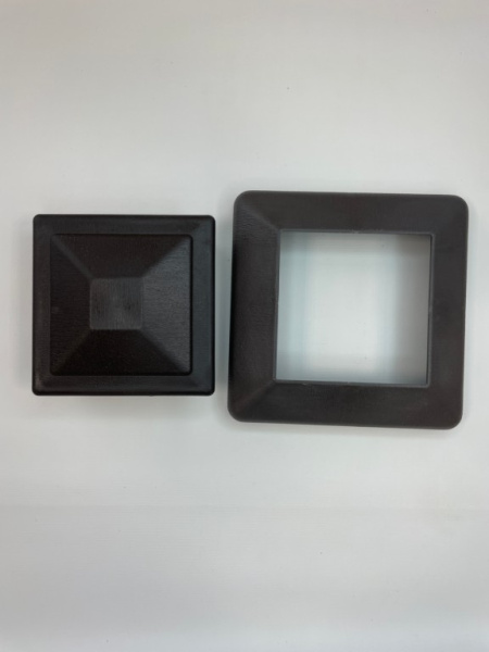 Крышка столба заборного Ecodecking Техно 120х120 Венге